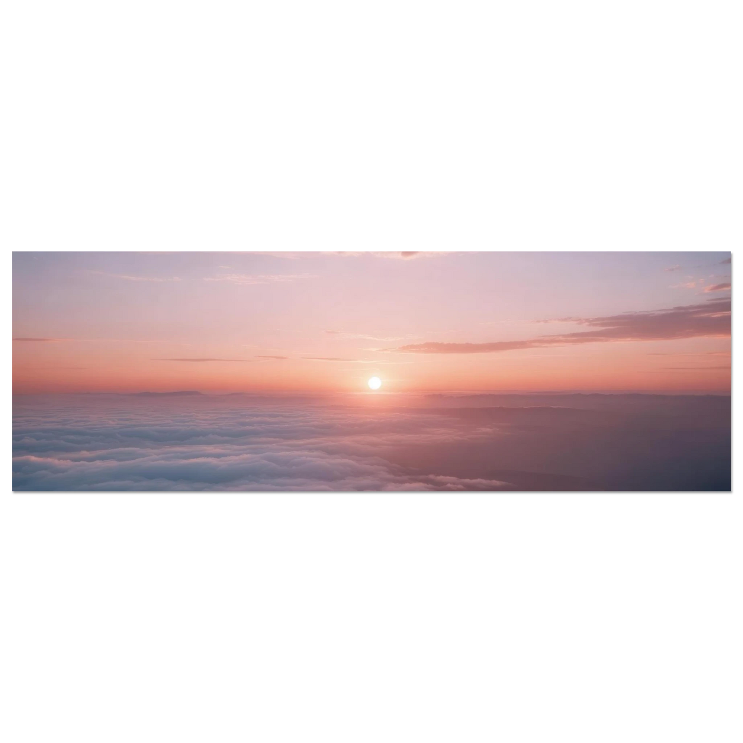 Wandbild sonnenaufgang ueber den wolken ein traumhaftes wandbild in sanften pastelltoenen