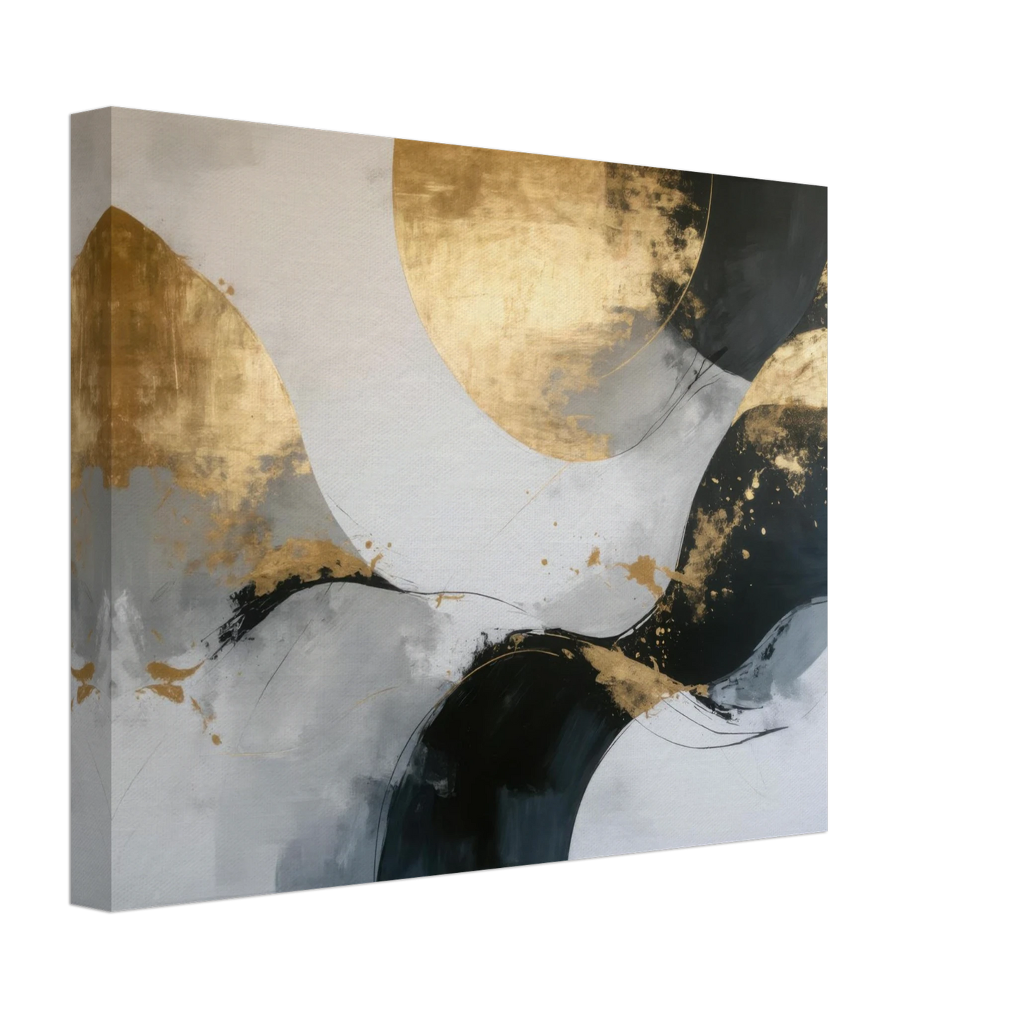 Wandbild goldene abstraktion elegante kunst fuer ihr zuhause in ihrer wunschgroesse