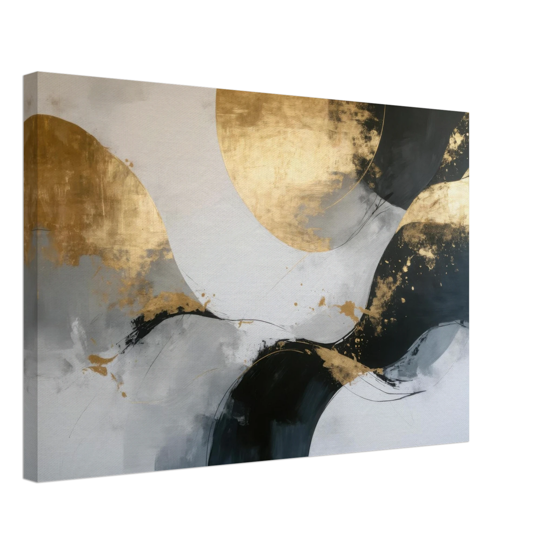 Wandbild goldene abstraktion elegante kunst fuer ihr zuhause in ihrer wunschgroesse