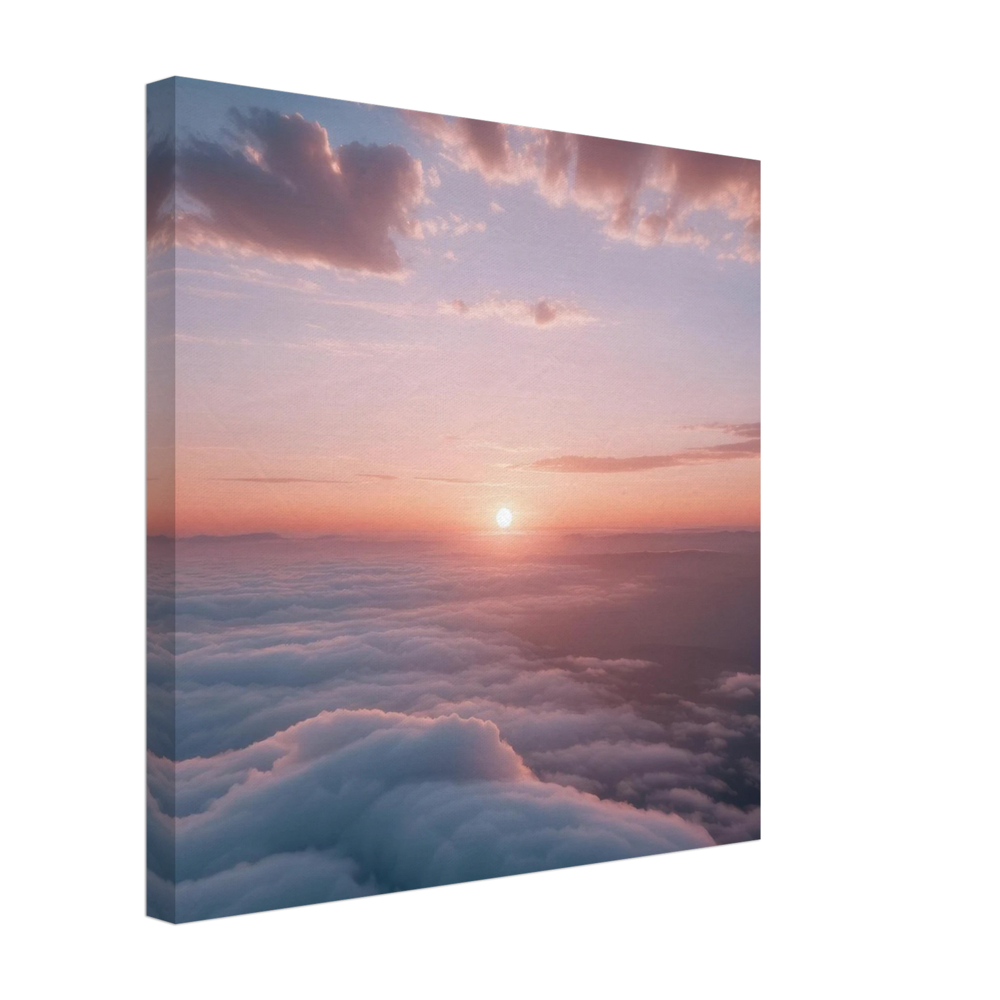 Wandbild sonnenaufgang ueber den wolken ein traumhaftes wandbild in sanften pastelltoenen