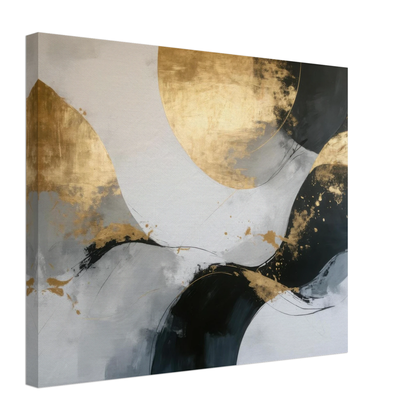 Wandbild goldene abstraktion elegante kunst fuer ihr zuhause in ihrer wunschgroesse