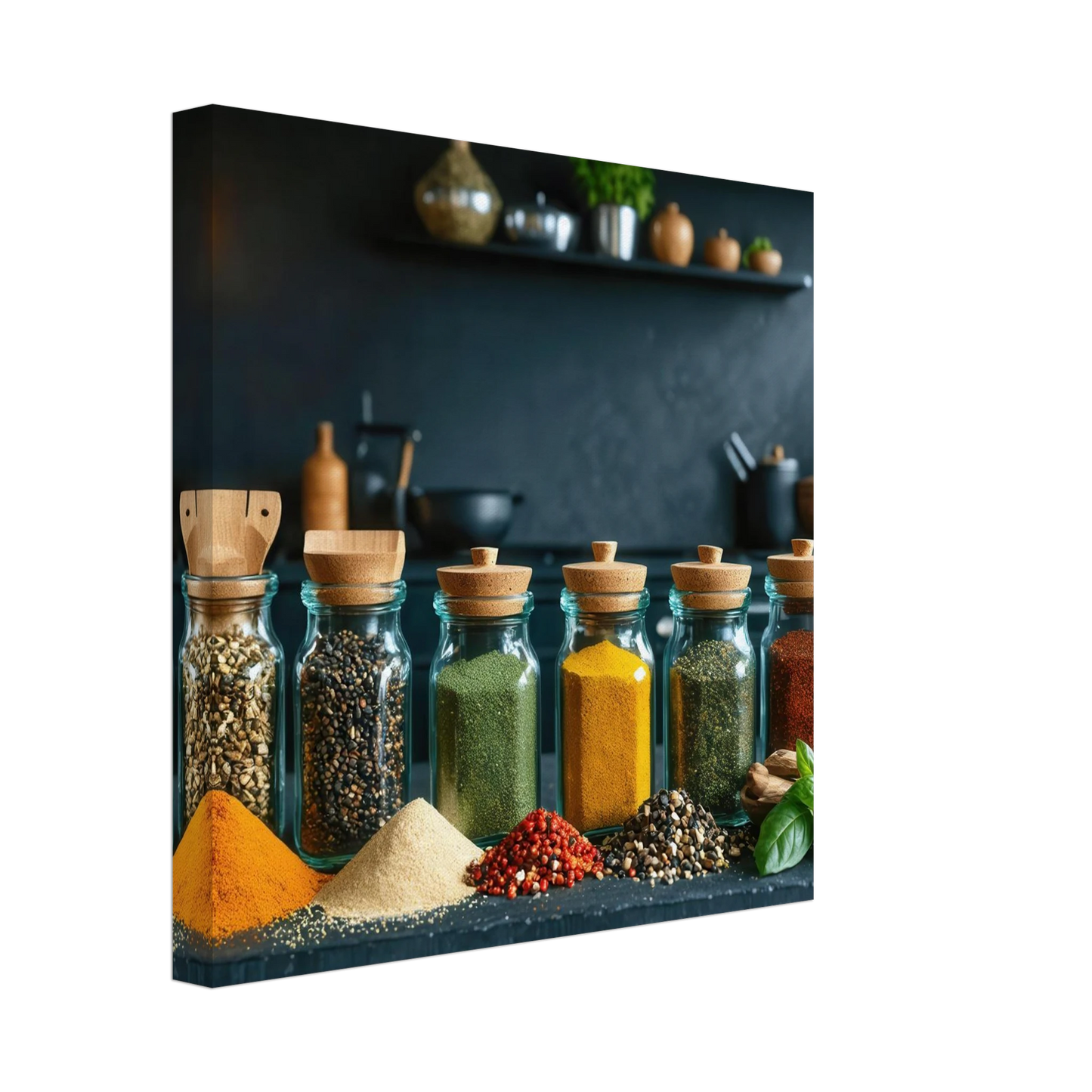 Wandbild gewuerze der welt aromatisches kunstwerk fuer ihre kueche
