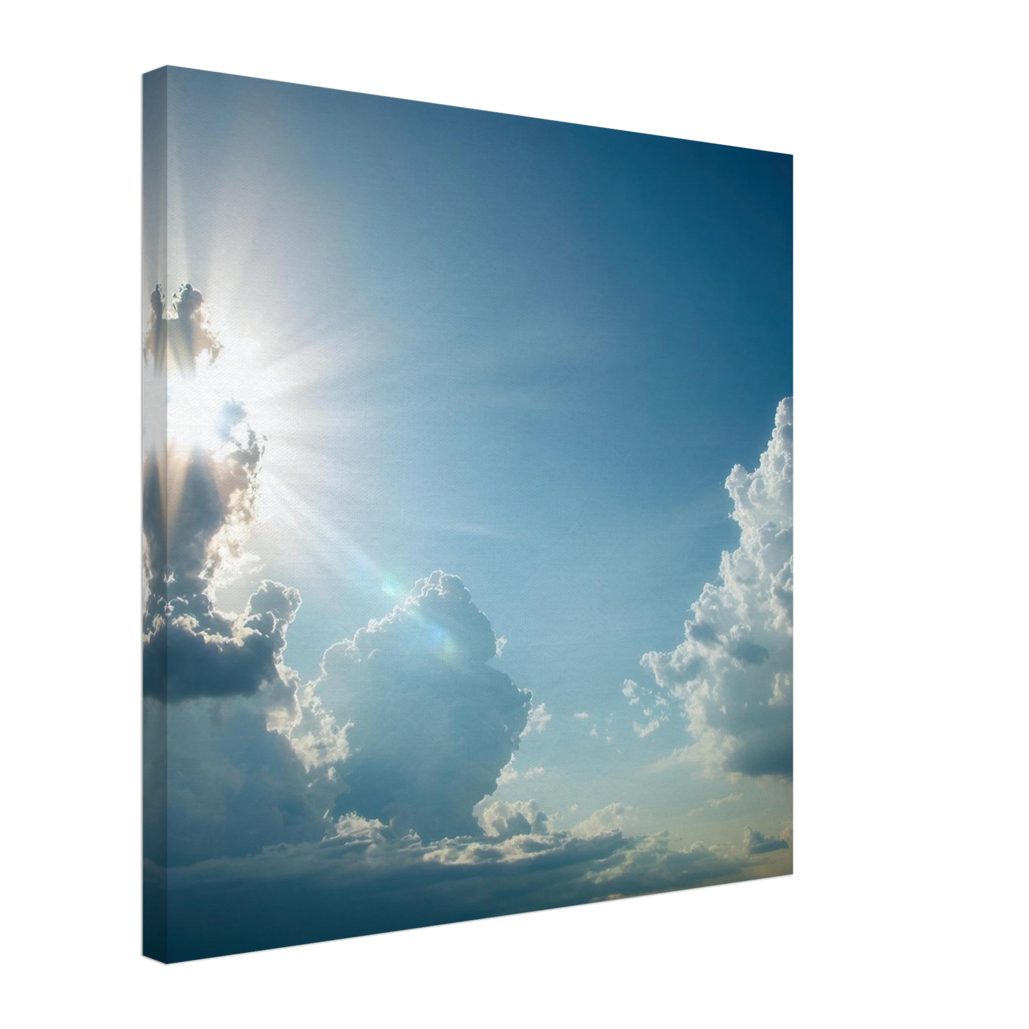 Wandbild sonnenstrahlen durch wolken atmosphaerische himmelskunst in verschiedenen groessen