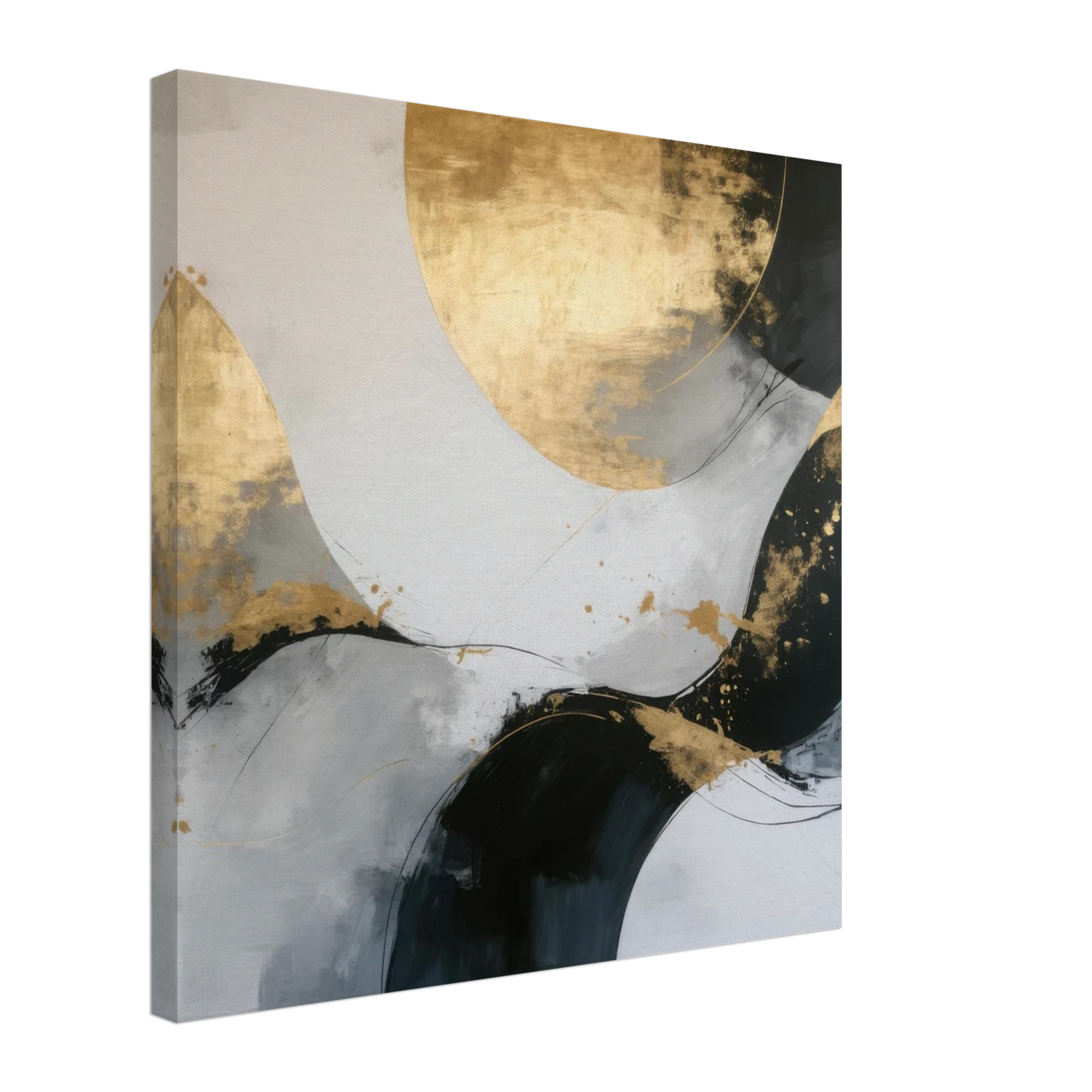 Wandbild goldene abstraktion elegante kunst fuer ihr zuhause in ihrer wunschgroesse