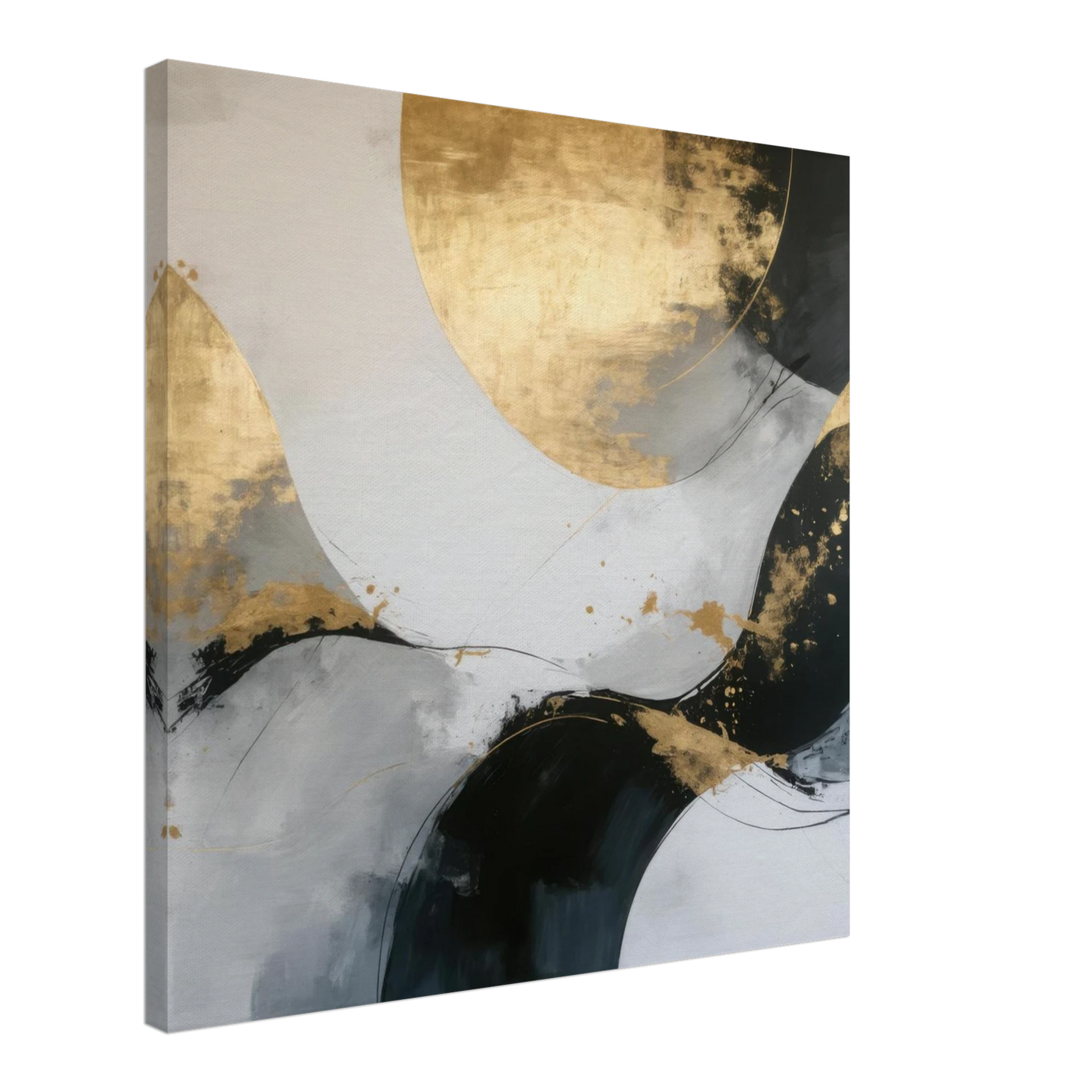 Wandbild goldene abstraktion elegante kunst fuer ihr zuhause in ihrer wunschgroesse