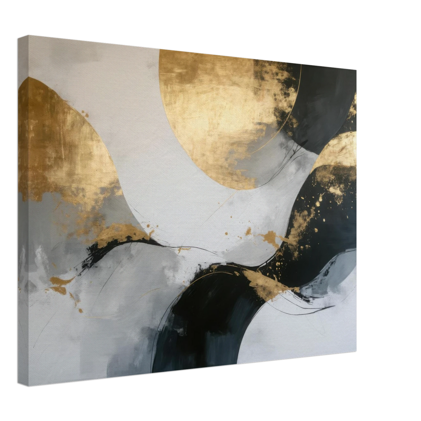 Wandbild goldene abstraktion elegante kunst fuer ihr zuhause in ihrer wunschgroesse