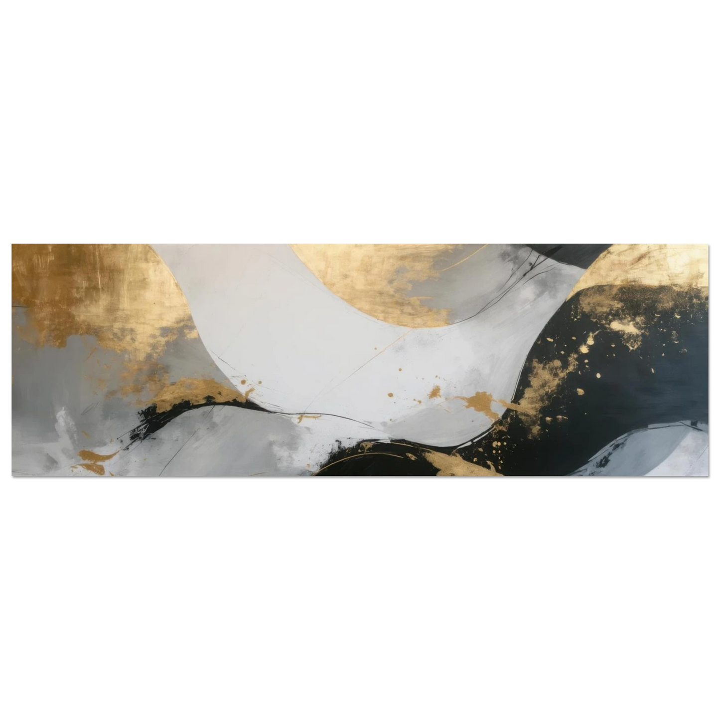 Wandbild goldene abstraktion elegante kunst fuer ihr zuhause in ihrer wunschgroesse