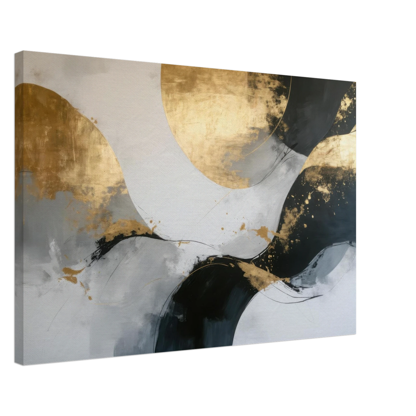 Wandbild goldene abstraktion elegante kunst fuer ihr zuhause in ihrer wunschgroesse