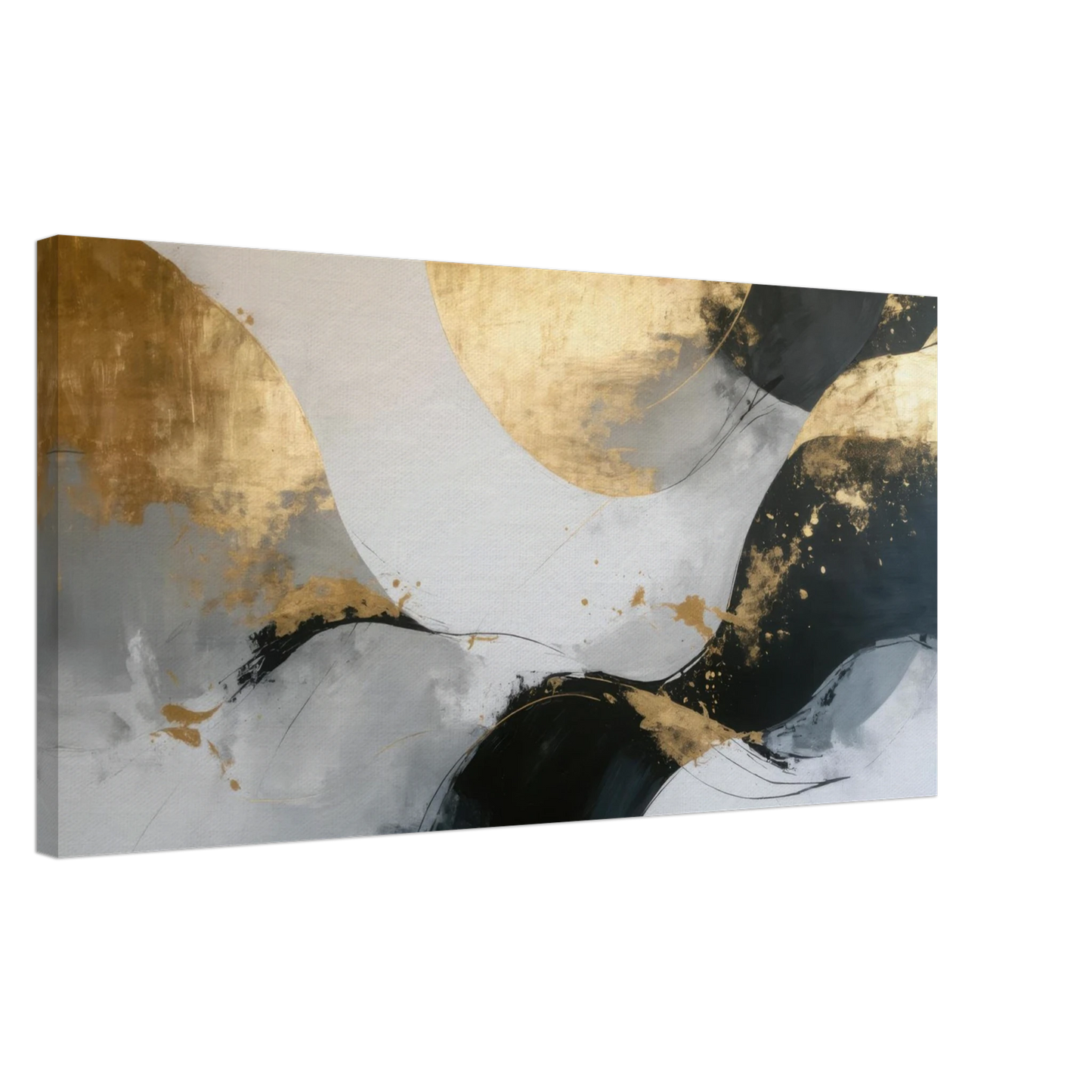Wandbild goldene abstraktion elegante kunst fuer ihr zuhause in ihrer wunschgroesse