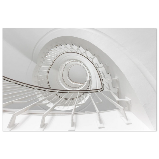Wandbild minimalistisches spiral treppenhaus zeitlose eleganz fuer ihr zuhause