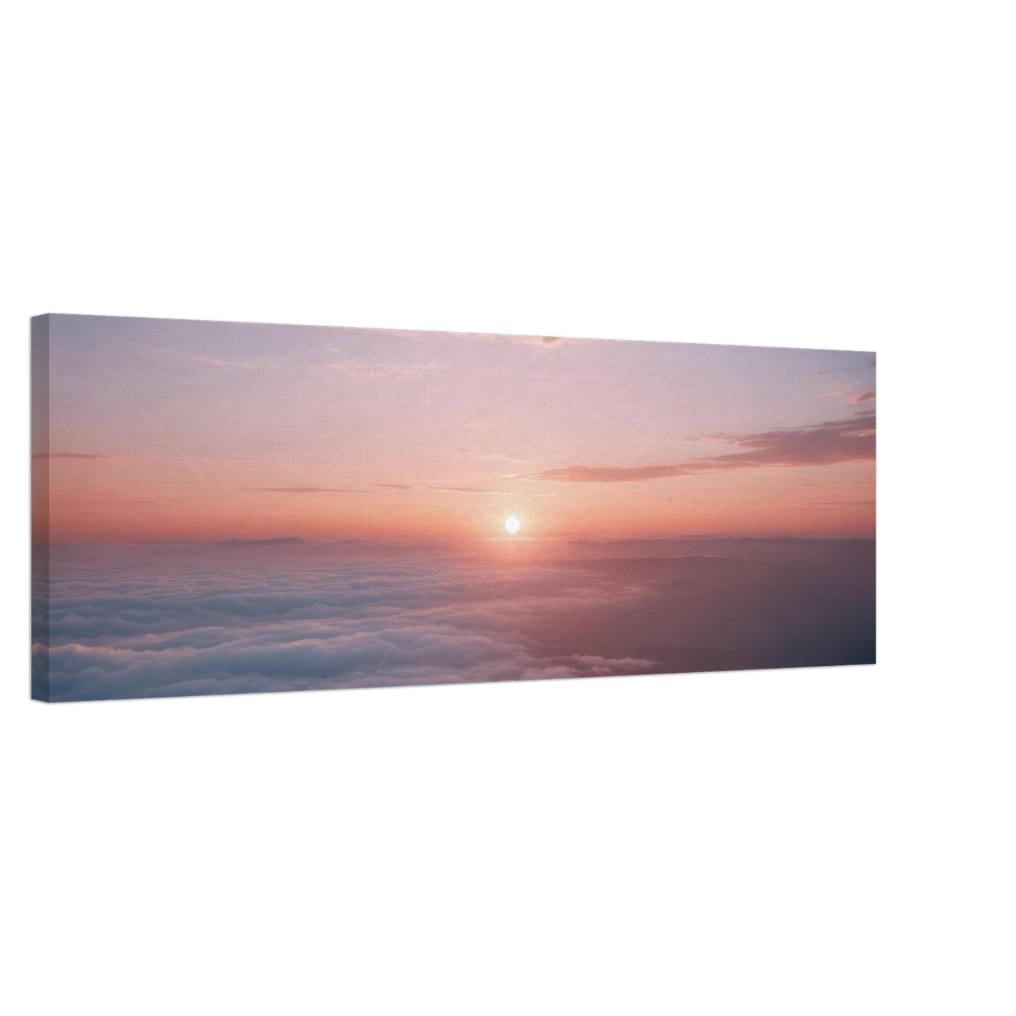 Wandbild sonnenaufgang ueber den wolken ein traumhaftes wandbild in sanften pastelltoenen
